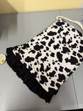 Cow print bamboo blanket